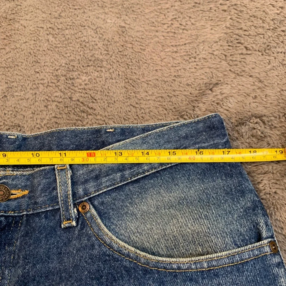 Vintage 90s Lee Riders Mens Straight Leg Jeans Medium Wash Blue Denim 35x30